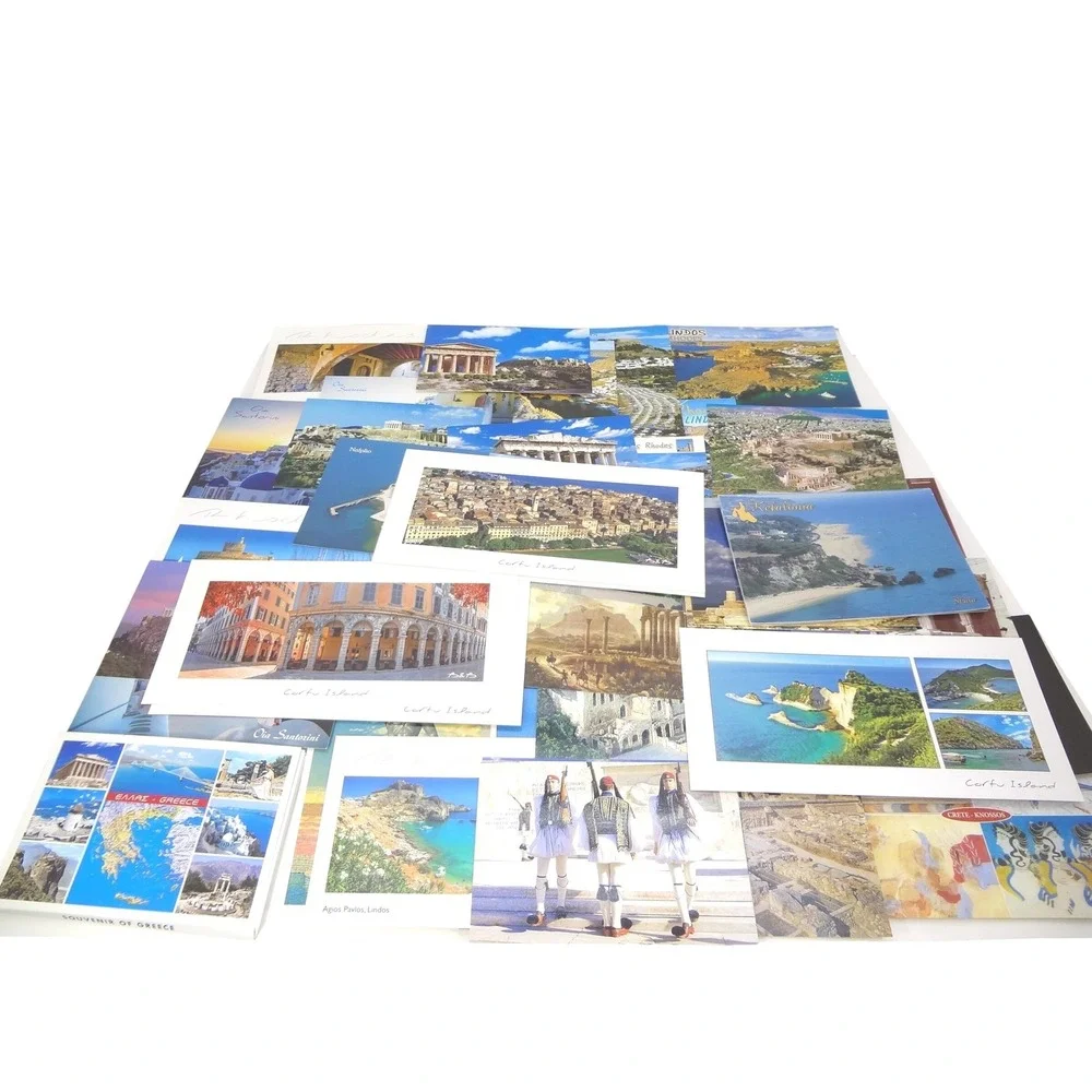 Vintage Lot of 61 Postcards of Greece Souvenir Travel